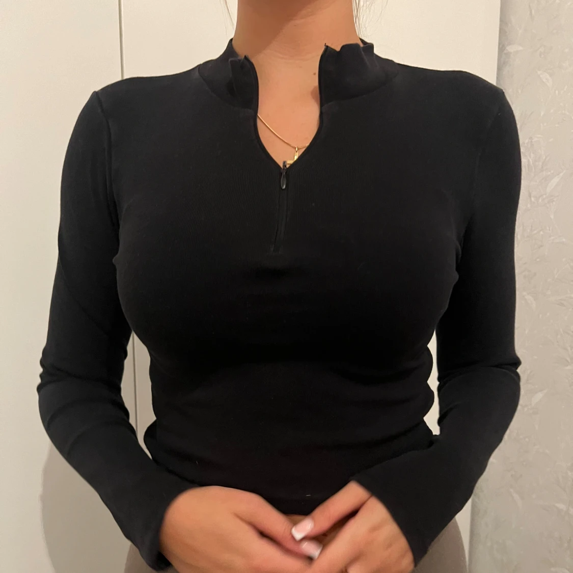 Snygg half zip tröja