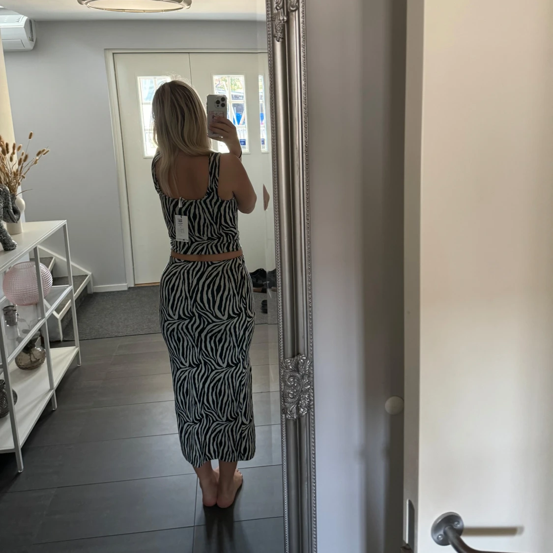 Zebra kjol med topp - 90