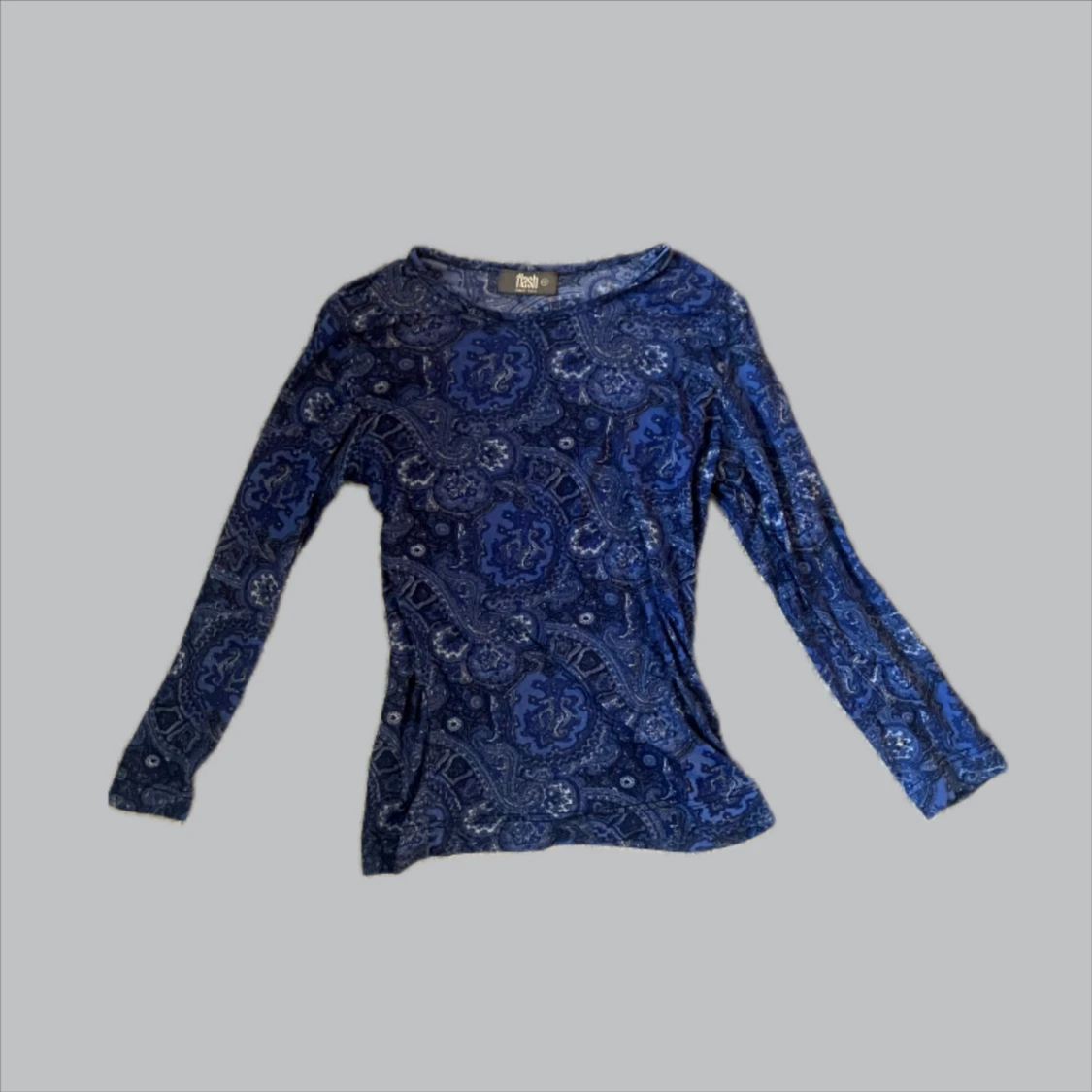 Blå Långärmad  - 90