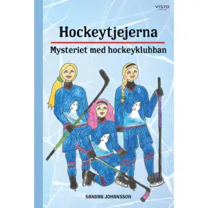 Flora går bort mot låneförrådet och ställer backen med utrustning innanför dörren, hon kikar snabbt in men ser inte Mias klubba. När hon vänder sig om ser hon en stor skugga komma emot henne. Det blir plötsligt iskallt och glödlampan flimrar till. Flora andas häftigt och kväver ett skrik. Hastigt springer hon ut och smäller igen dörren. Tjejerna vänder sig mot henne med stora ögon när hon kommer springande tillbaka. Där fanns inget, säger Flora andfådd, spökar det här? fortsätter hon. Nej, spöken finns inte, säger Freja men låter inte helt övertygad. I den här boken får vi följa med Freja, Flora, Mia och deras lagkamrater i hockeylaget Isbjörnarna. Det bjuds på en härlig laganda, en gemensam glädje för ishockey men också ett mysterium som tjejerna behöver lösa innan det är dags för match.    Format Inbunden   Omfång 44 sidor   Språk Svenska   Förlag Visto Förlag   Utgivningsdatum 2023-12-06   Medverkande Sandra Johansson   ISBN 9789180735148  