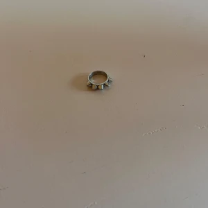 Silverring med nitar från Edblad - Säljer en cool silverring från Edblad med nitar runt om. Perfekt för att ge din outfit en edgy touch! Ringen kommer i sin originalförpackning. Passar både till vardags och fest. Är dock lite sliten i bak,den har lite repet på baksidan med det ser man inte. Storlek 15,00