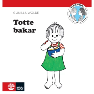 Totte bakar (inbunden) - Då Totte skall baka behövs det mycket saker – ägg, socker, mjöl, smör, visp, bytta och en pall att stå på... Böckerna om Totte och Emma är riktiga barnboksklassiker. Vardagsnära berättelser i kombination med tidlösa illustrationer gör böckerna ständigt aktuella. Nu varsamt reviderade i ny design.  Gunilla Wolde (1939-2015) var författare, tecknare och illustratör. Hon är framför allt förknippad med de populära böckerna om Totte och Emma, klassiker som läses och älskas av nya generationer. Böckerna har översatts till fjorton olika språk.    Format Inbunden   Omfång 28 sidor   Språk Svenska   Förlag Natur &amp; Kultur Allmänlitteratur   Utgivningsdatum 2014-10-11   Medverkande Gunilla Wolde   Medverkande Linn Yngborn   ISBN 9789127139213  