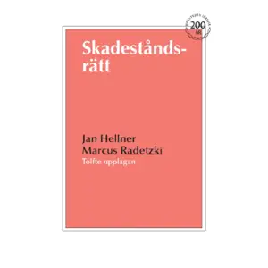 Detta är en ny upplaga av ett standardverk på skadeståndsrättens område som tidigare utkommit i elva upplagor, den senaste 2021. Framställningen är omarbetad med hänsyn till lagändringar och nytillkommen rättspraxis.Tyngdpunkten ligger på reglerna om person- och sakskada. Boken behandlar utförligt de grundläggande förutsättningarna för skadeståndsansvar, principerna för beräkning av skadeståndet samt förekommande möjligheter till jämkning härav. Särskilda kapitel ägnas de skadetyper som är föremål för specialreglering, däribland trafikskador, arbetsskador, patientskador, produktskador och miljöskador.Boken är avsedd att nyttjas dels som lärobok vid universitet och högskola, dels som handbok för praktiskt verksamma jurister.    Format Häftad   Omfång 505 sidor   Språk Svenska   Förlag Norstedts Juridik   Utgivningsdatum 2023-07-10   Medverkande Marcus Radetzki   ISBN 9789139028147  