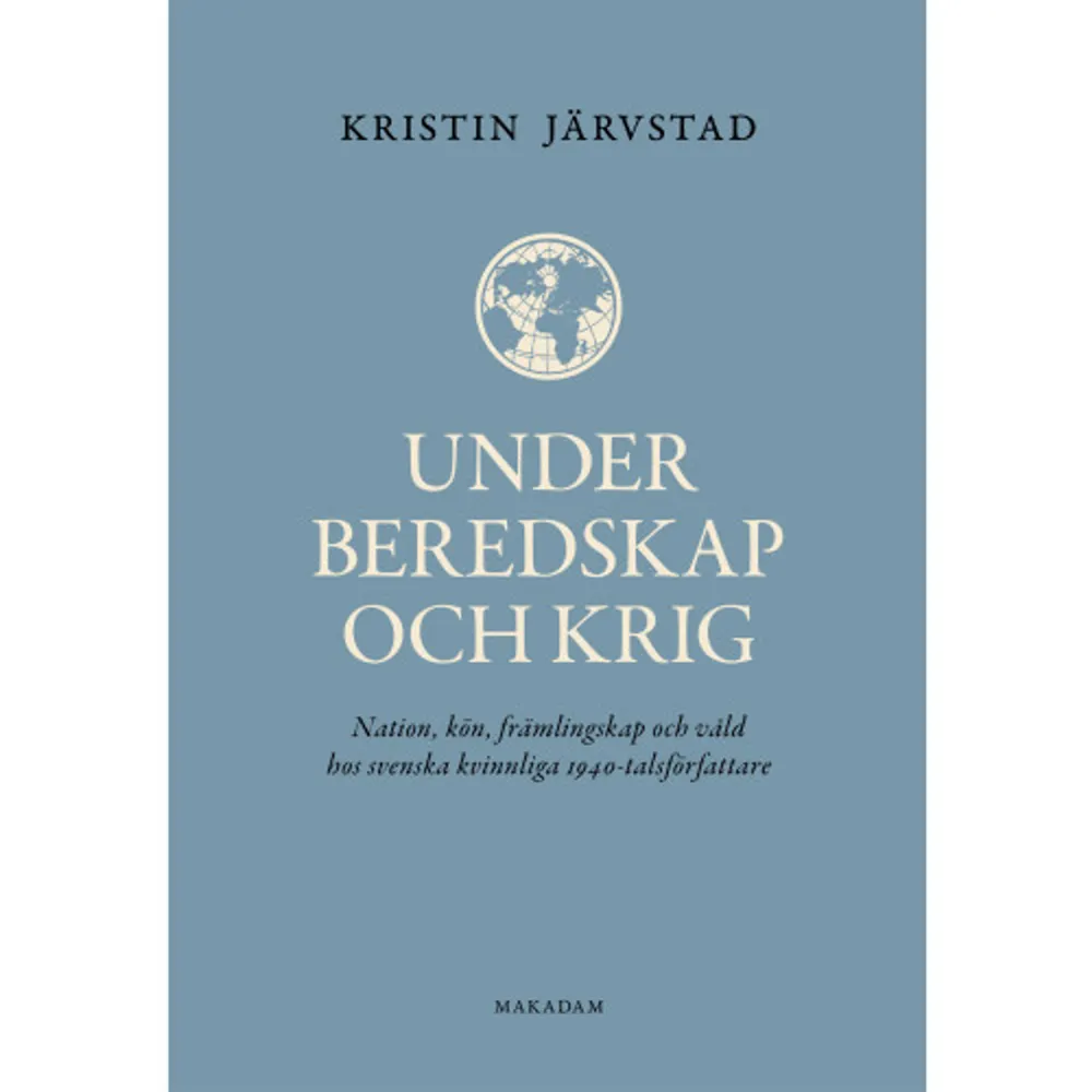 Beredskap och krig har hittills betraktats som manliga författares domän i svensk litteratur, särskilt vid tiden för andra världskriget. Men vad händer om blickarna riktas mot de kvinnliga författarna? Kristin Järvstads studie visar hur även deras texter fokuserar beredskaps- och krigsrelaterade ämnen, både under krigsåren och därefter. I en mängd romaner gestaltas allt från kvinnliga luftbevakare 