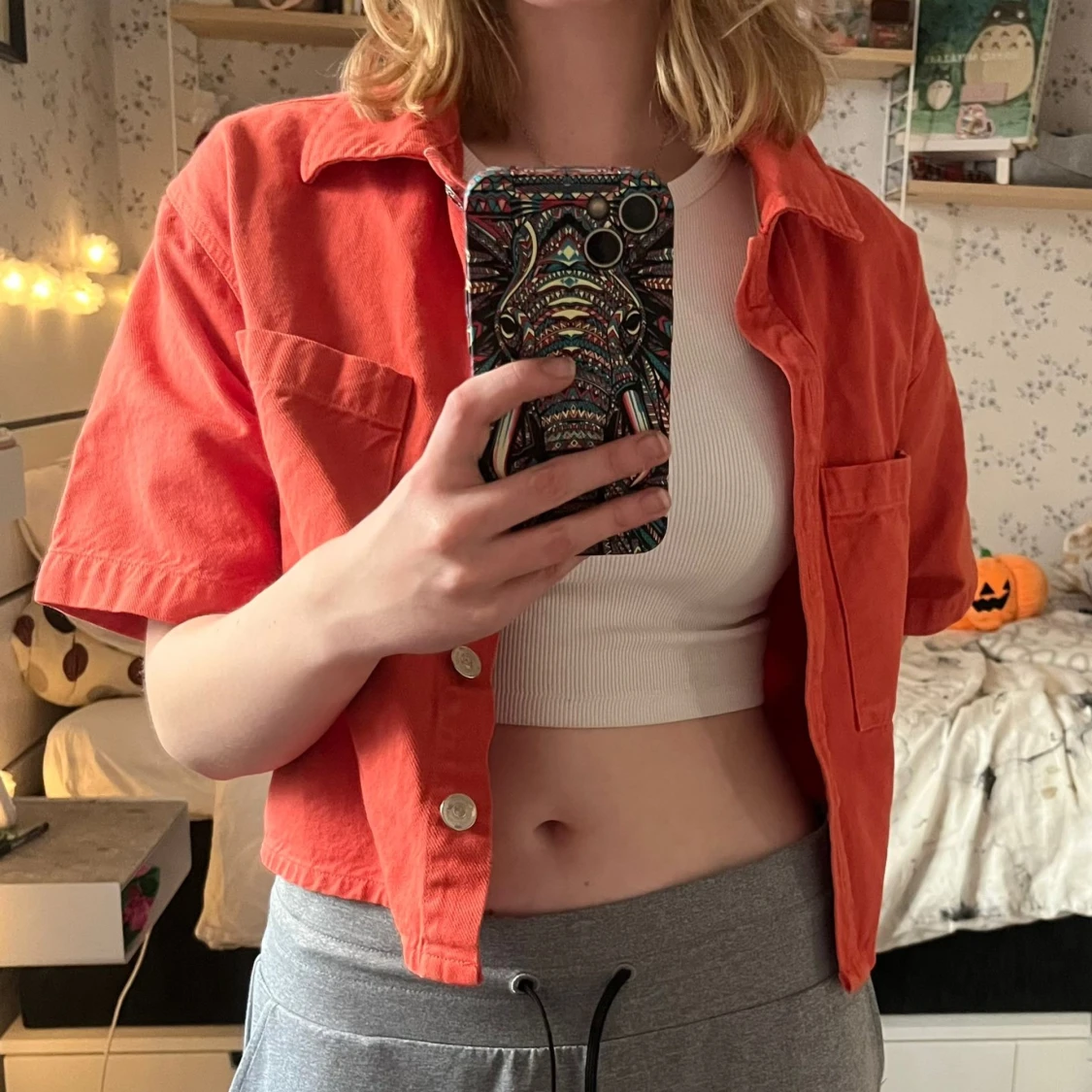 Röd croppad jacka från Perfect Jeans