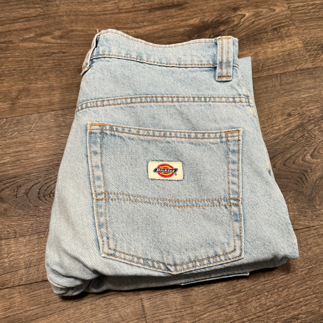 Ljusblå Dickies loose jeans - 92