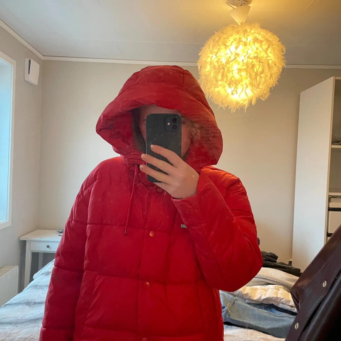 Röd pufferjacka från Vero Moda - 93