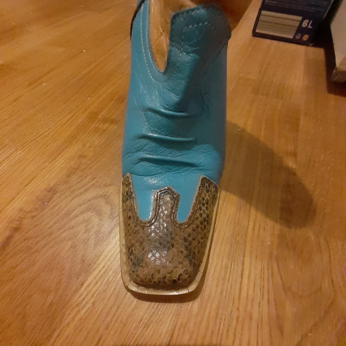 Flerfärgade cowboy boots med klack - 90