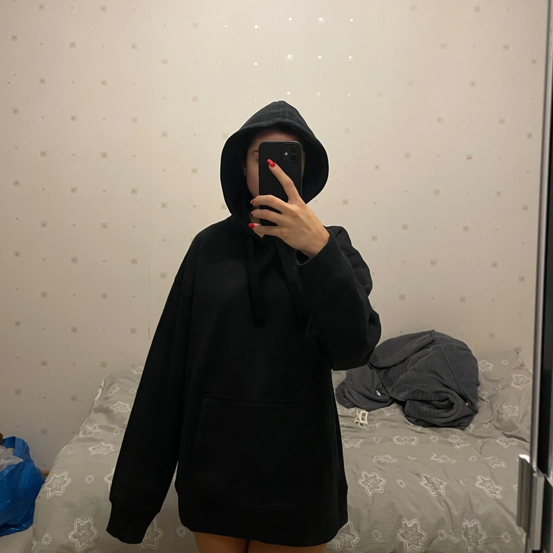 Svart hoodie från Topman - 90