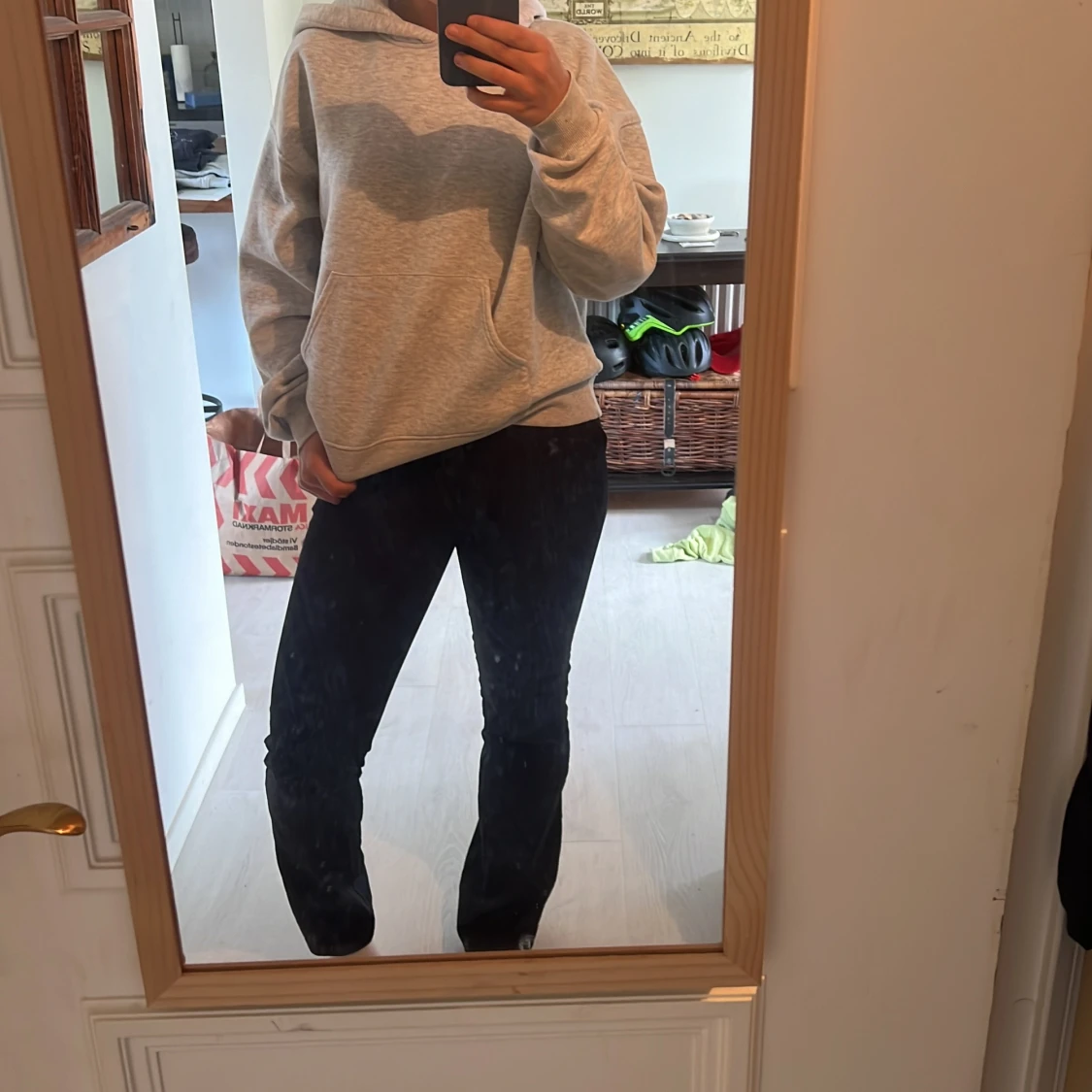 lågmidjade kostymbyxor  - 91