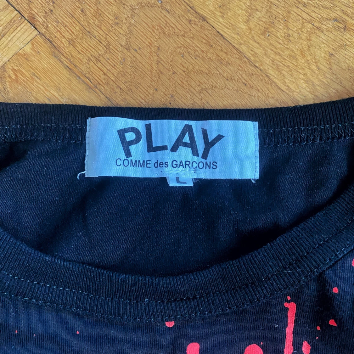 Play Comme Des Garçons T-shirt Big Logo Heart Boxy Fit  - 93