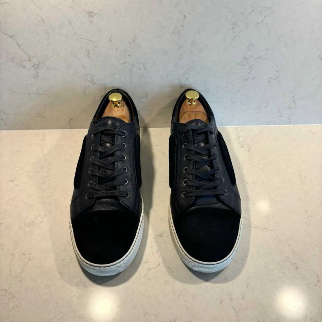Lanvin sneakers navy suede - 92