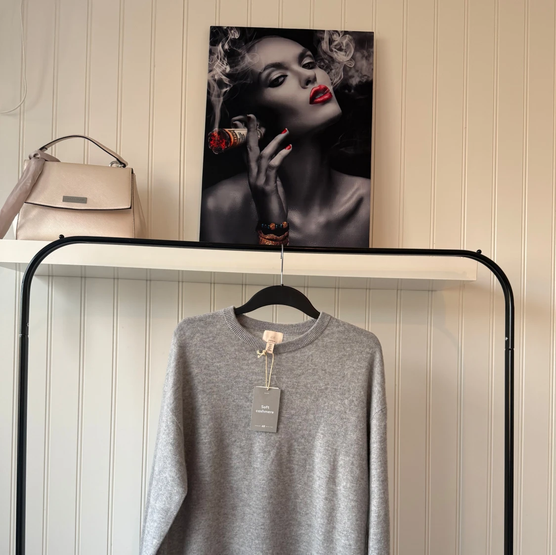 Grå kashmirtröja från Soft Cashmere - 91