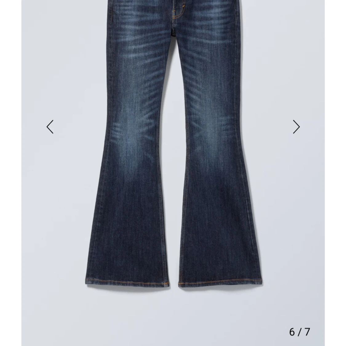 Blå Low waist bootcut jeans