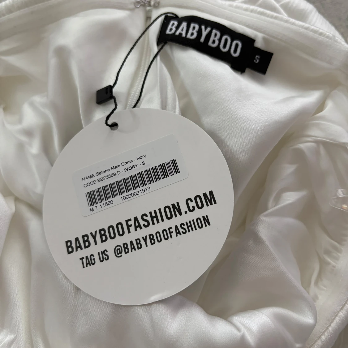 Vit långklänning från Babyboo - 3