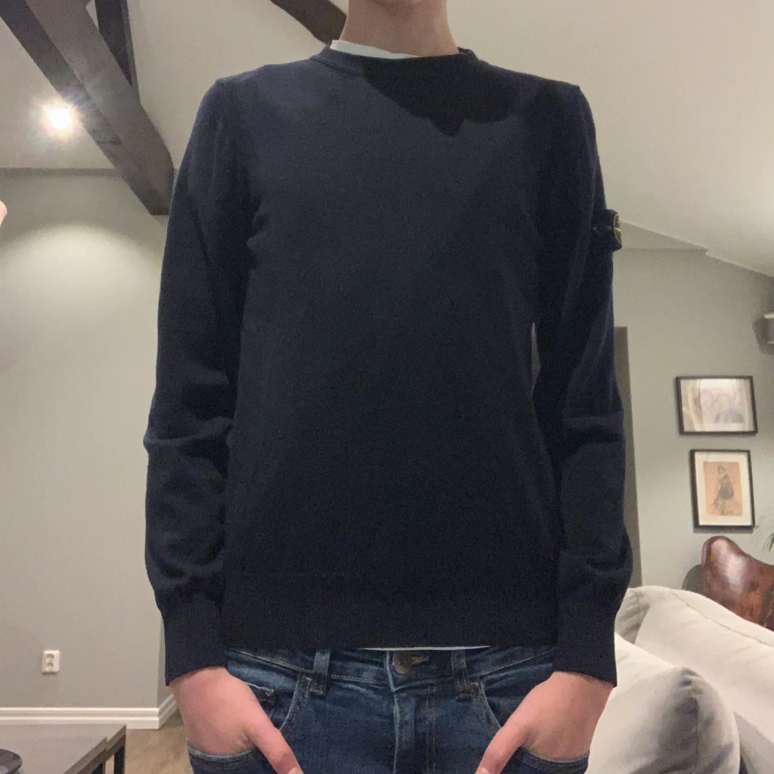 Svart tröja från Stone Island Junior