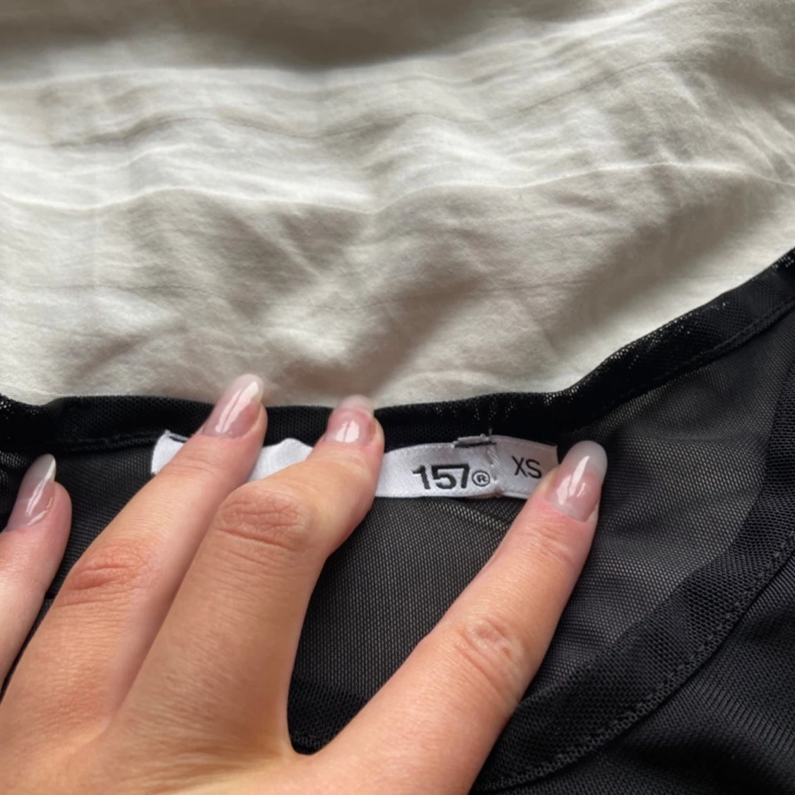 Svart långärmad topp - 3