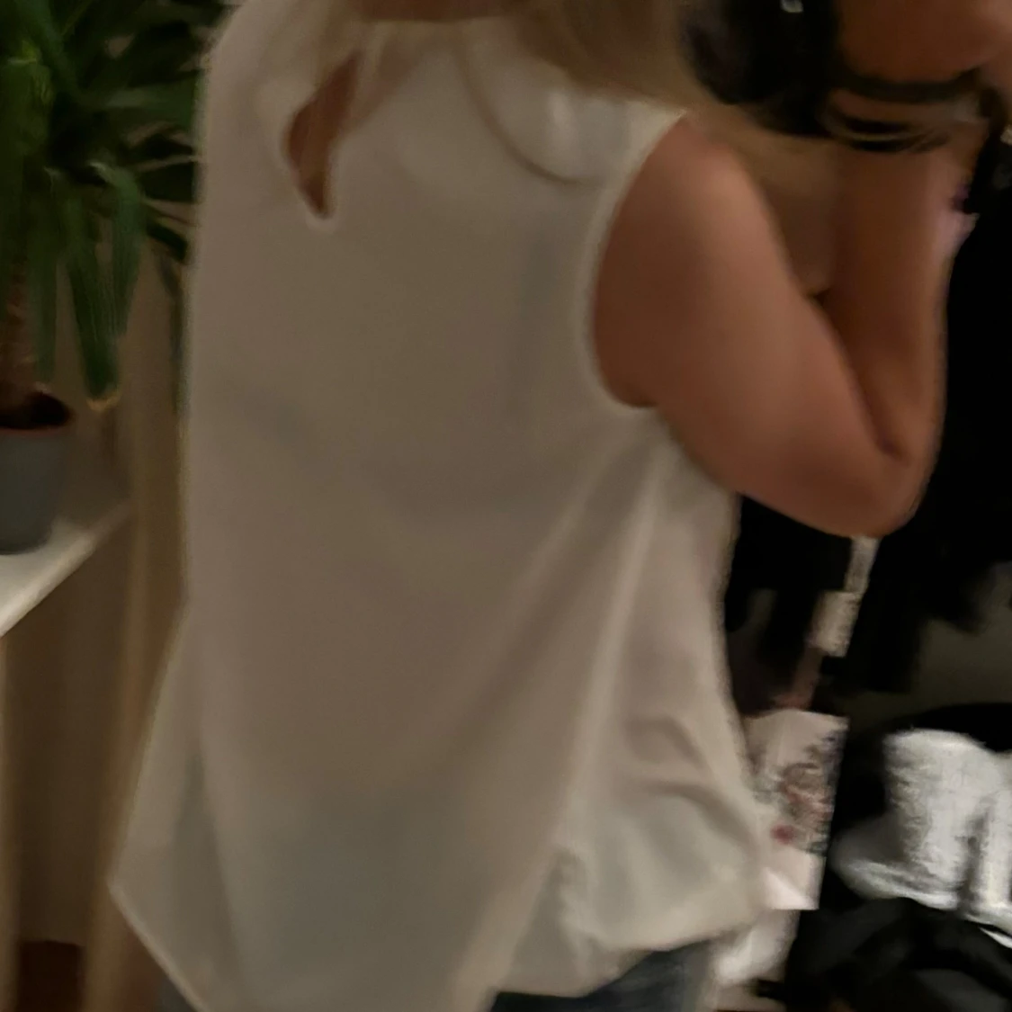 Super fint vitt blus-linne - 91