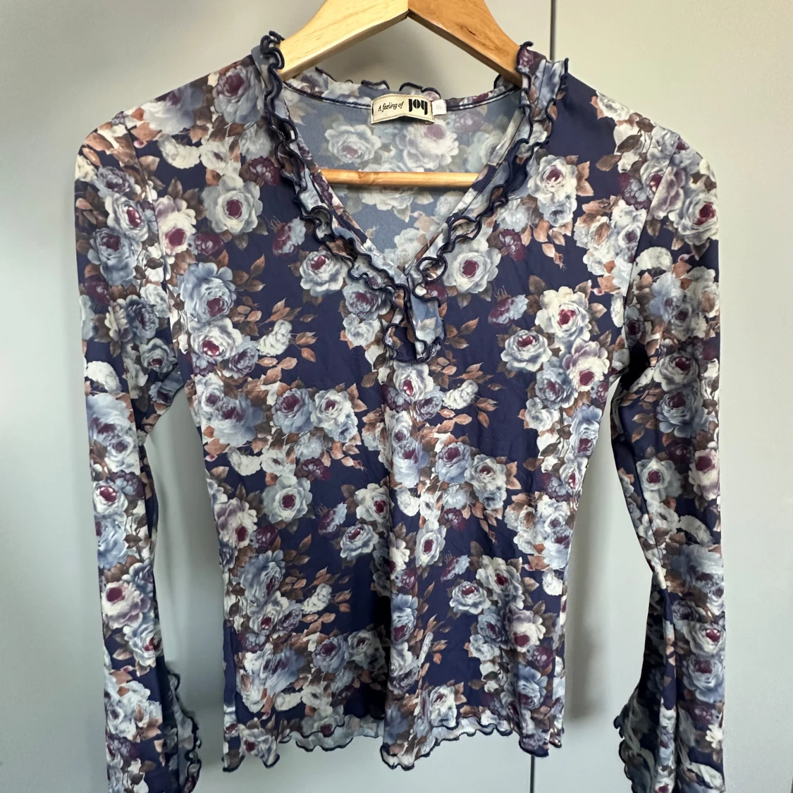 långärmad topp vintage