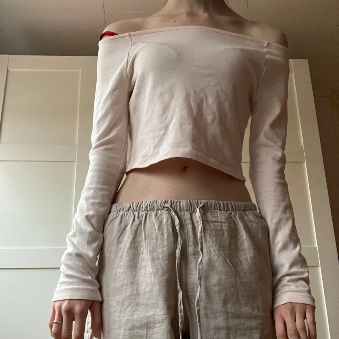 Beige offshoulder topp - 91