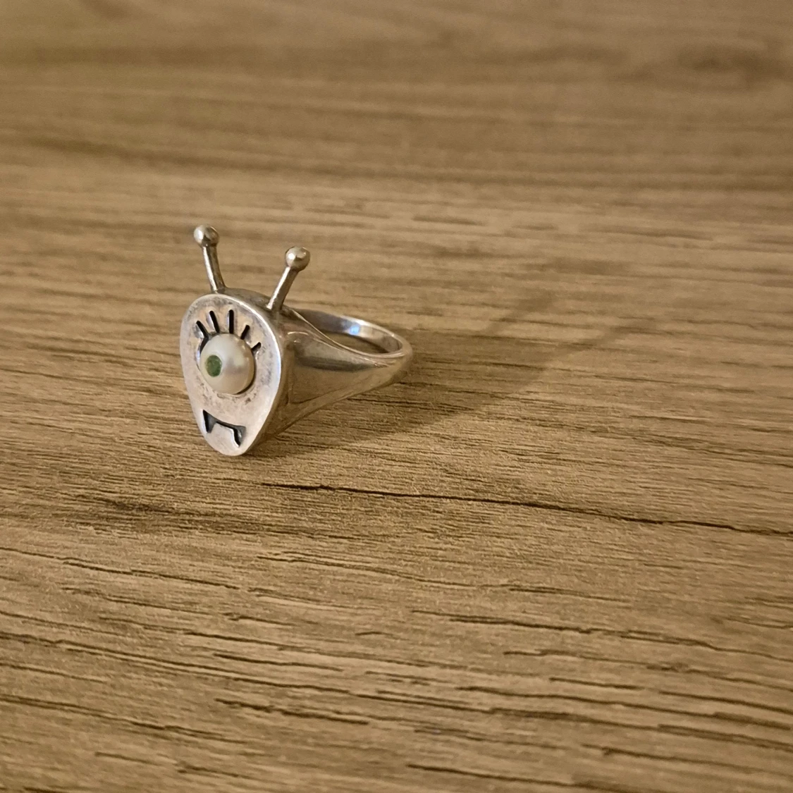 Unik silverring med ögonmotiv - 92