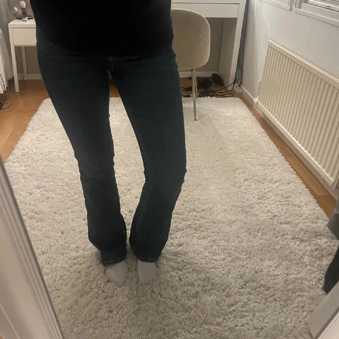 lågmidjade jeans  - 90