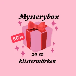 mysterybox klistermärken 🩷✨ - Få 20 st mystery klistermärken för HALVA priset 🩷☺️🎁 frifrakt via plick (tema rosa, gulligt, tecknat, kärlek, positivt, söt)