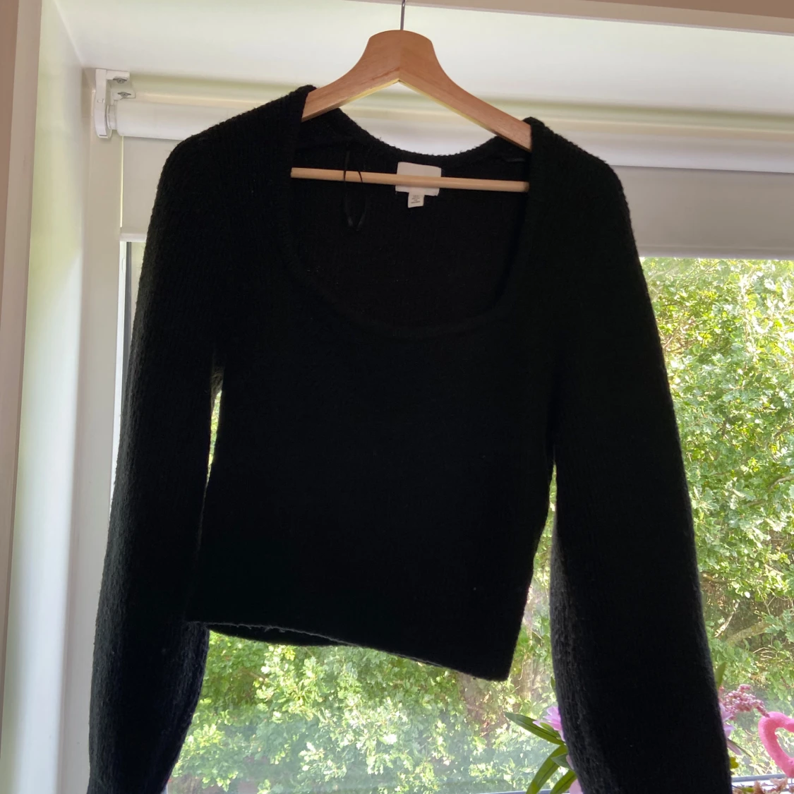 Svart stickad tröja 