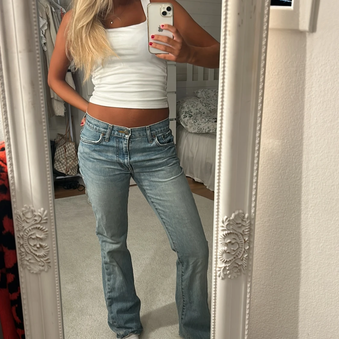 Lågmidjade jeans  - 90