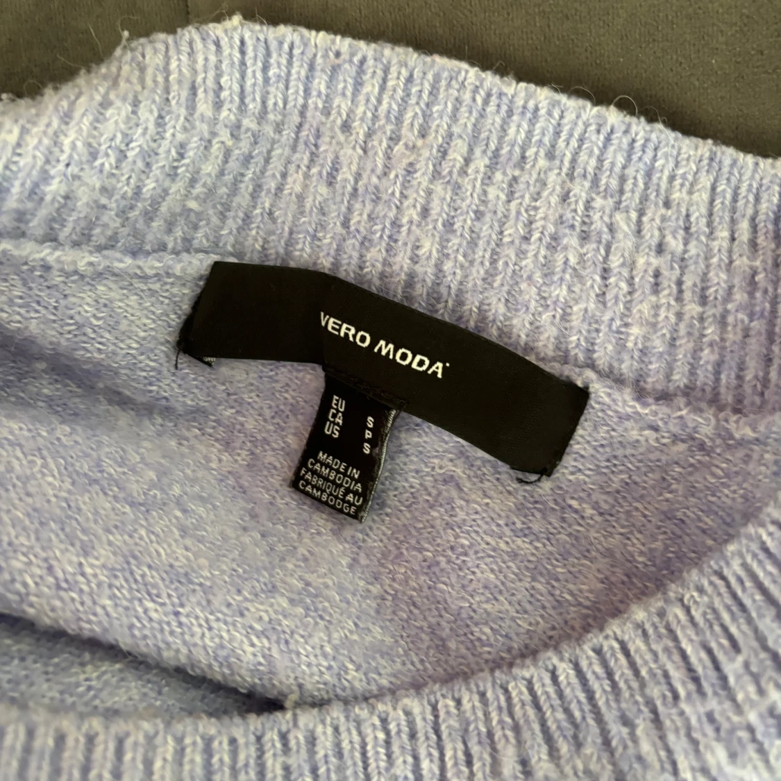 Ljusblå stickad tröja - 91