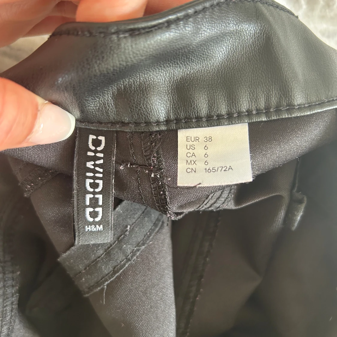 Skinn boot cut byxor - 91