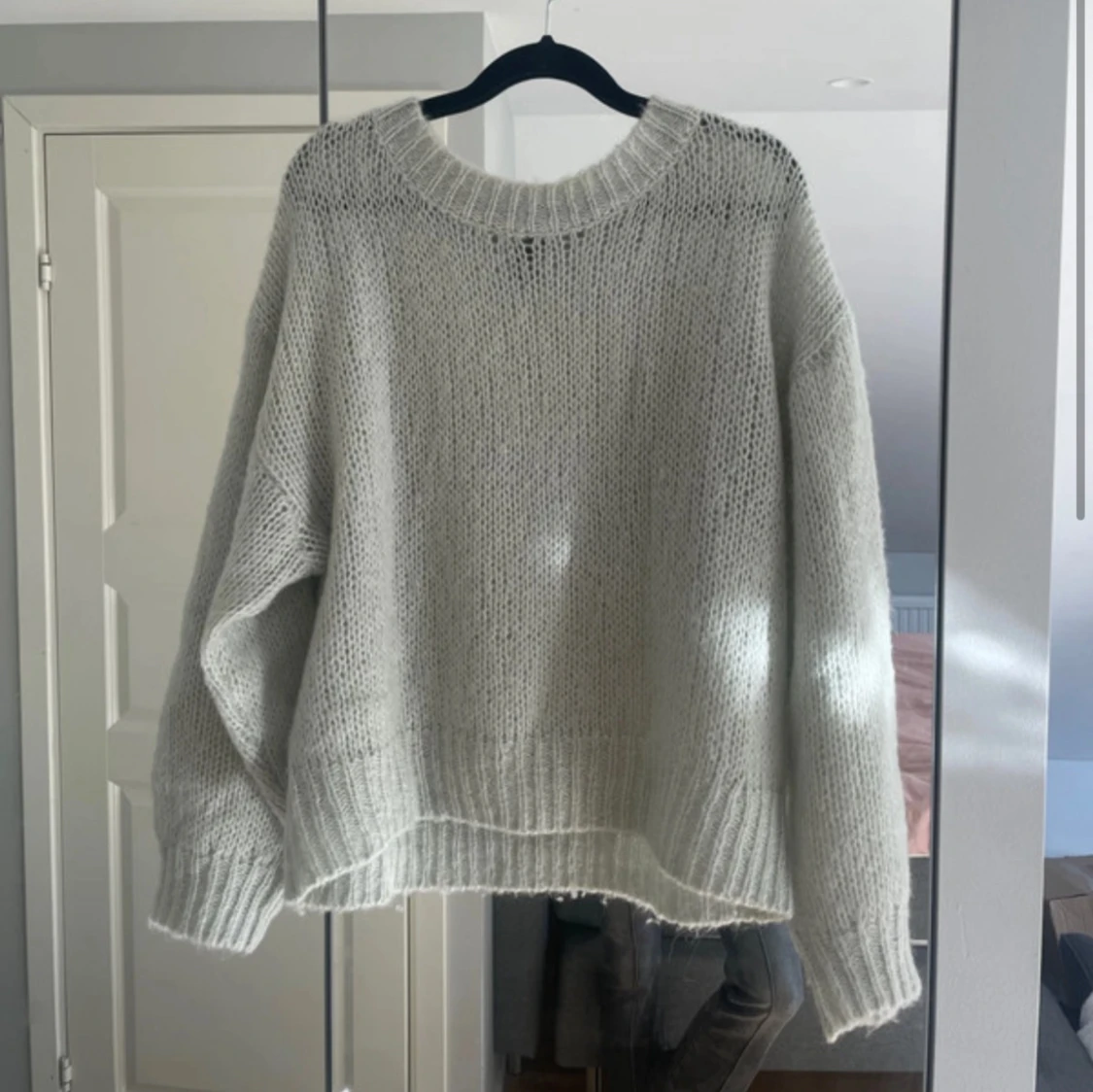 Mintfärgad Stickad tröja