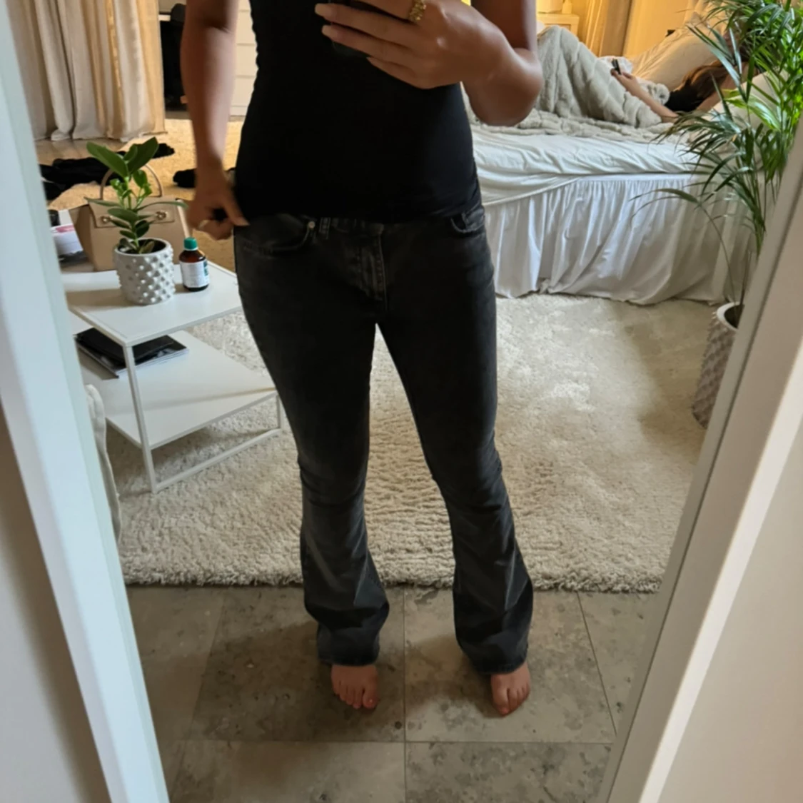 Lågmidjade jeans  - 92