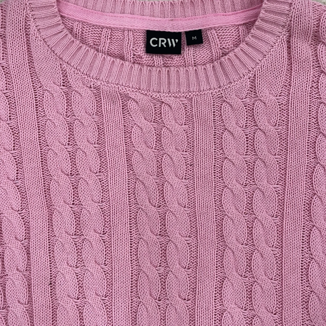 Rosa stickad tröja från CRW - 91