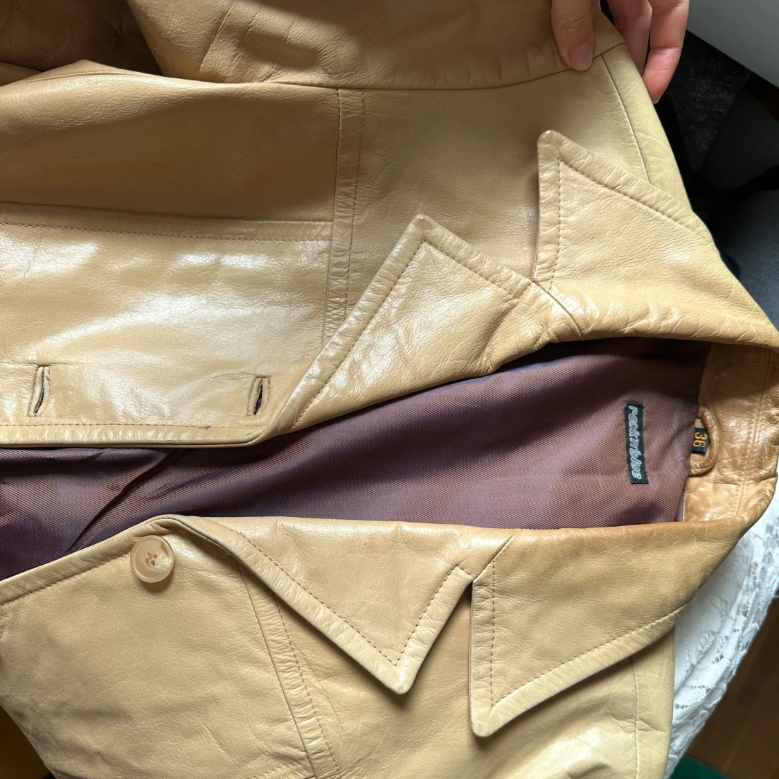 Vintage läderjacka  - 91