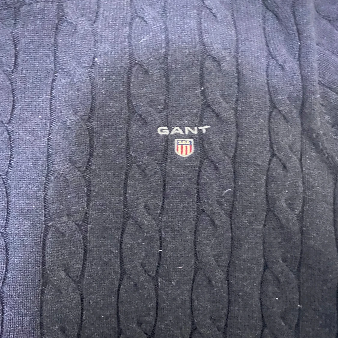 Svart kabelstickad tröja från GANT - 91