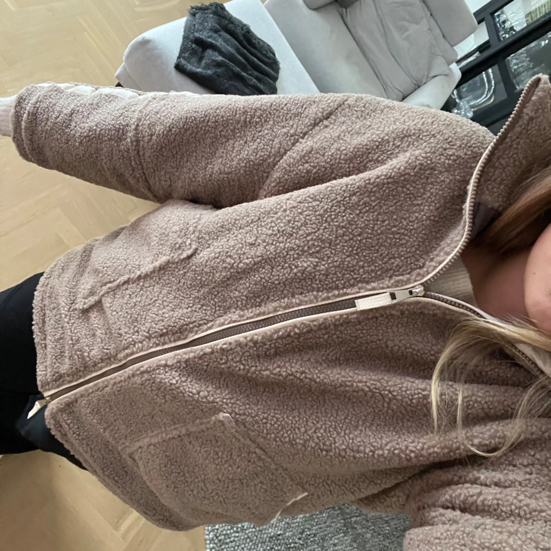 Slutsåld teddy jacka - 90