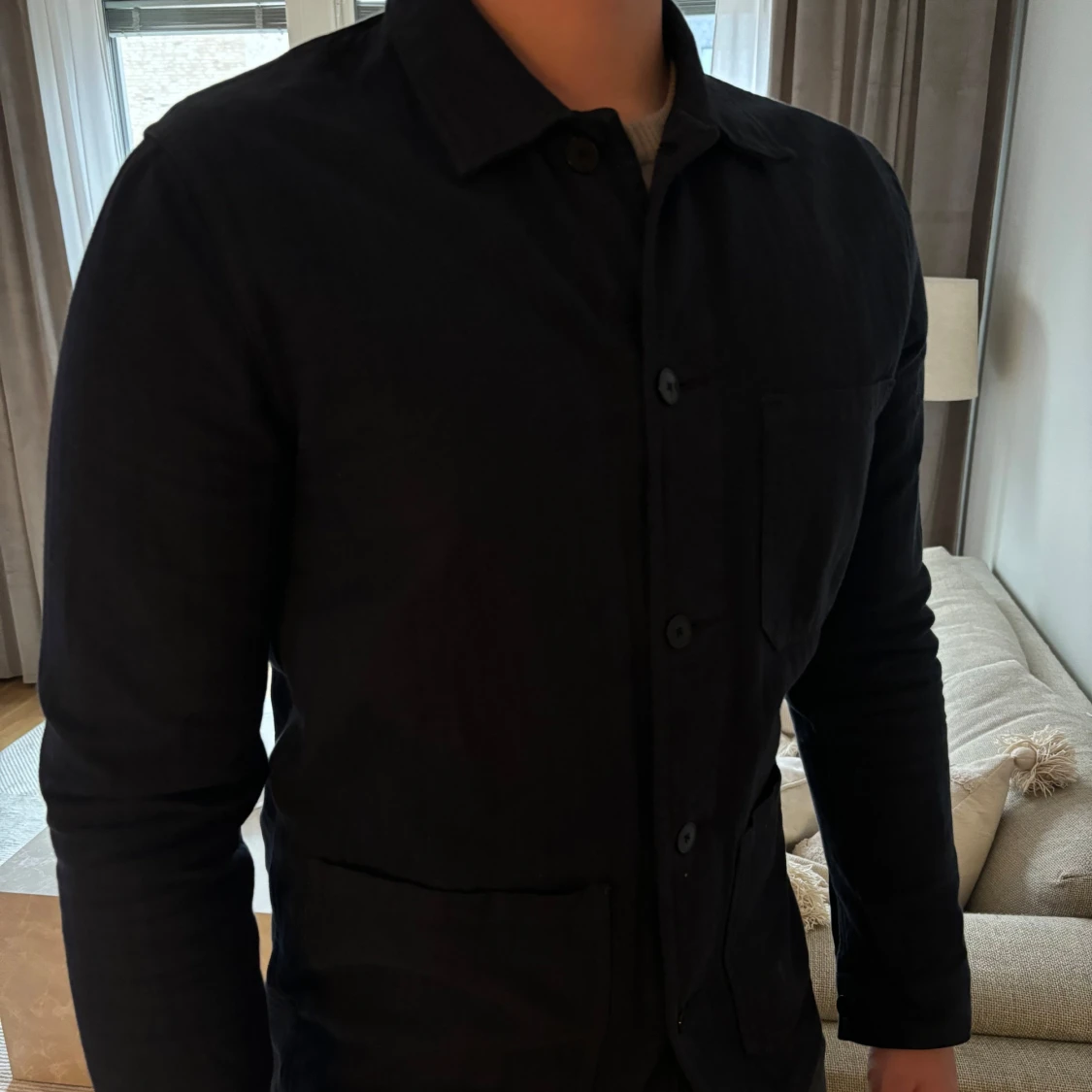 Marinblå Overshirt från A Day’s March  - 2