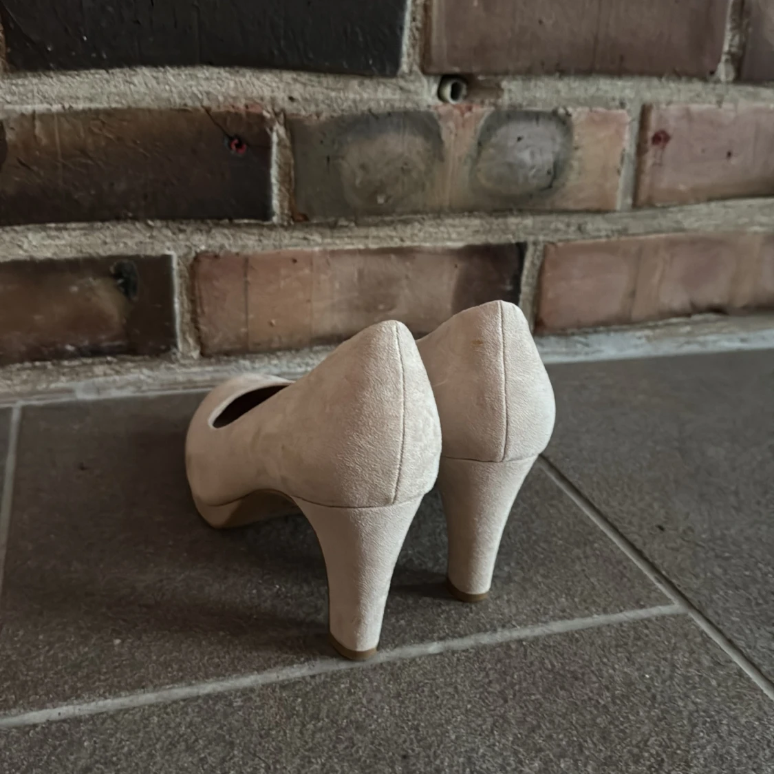 Beigea/rosa klackar  - 1