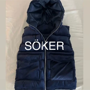 söker - söker en mörkblå vendiera väst storlek S
