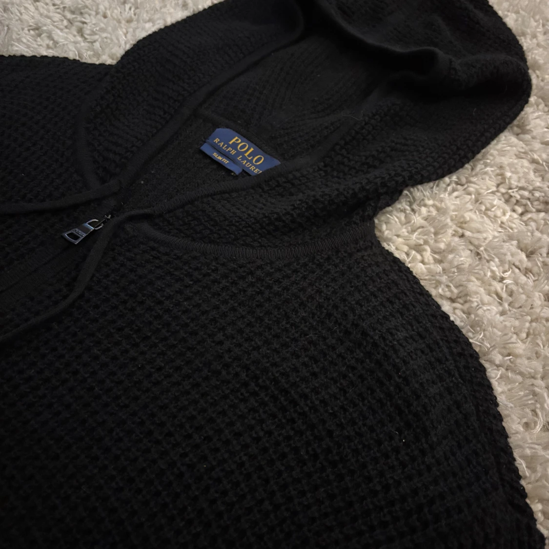 Svart Kashmir hoodie Ralph Lauren - 1