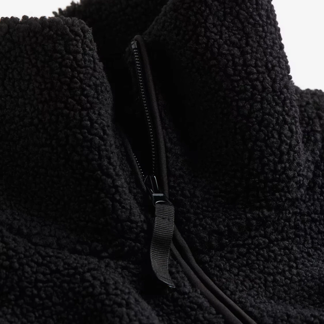 Svart teddy jacka - 90