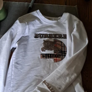 Burberry collegetröja - Detta är en fin tröja som kommer passa fint till dina outfits! Står att den passar M men den är mera som en xs/s