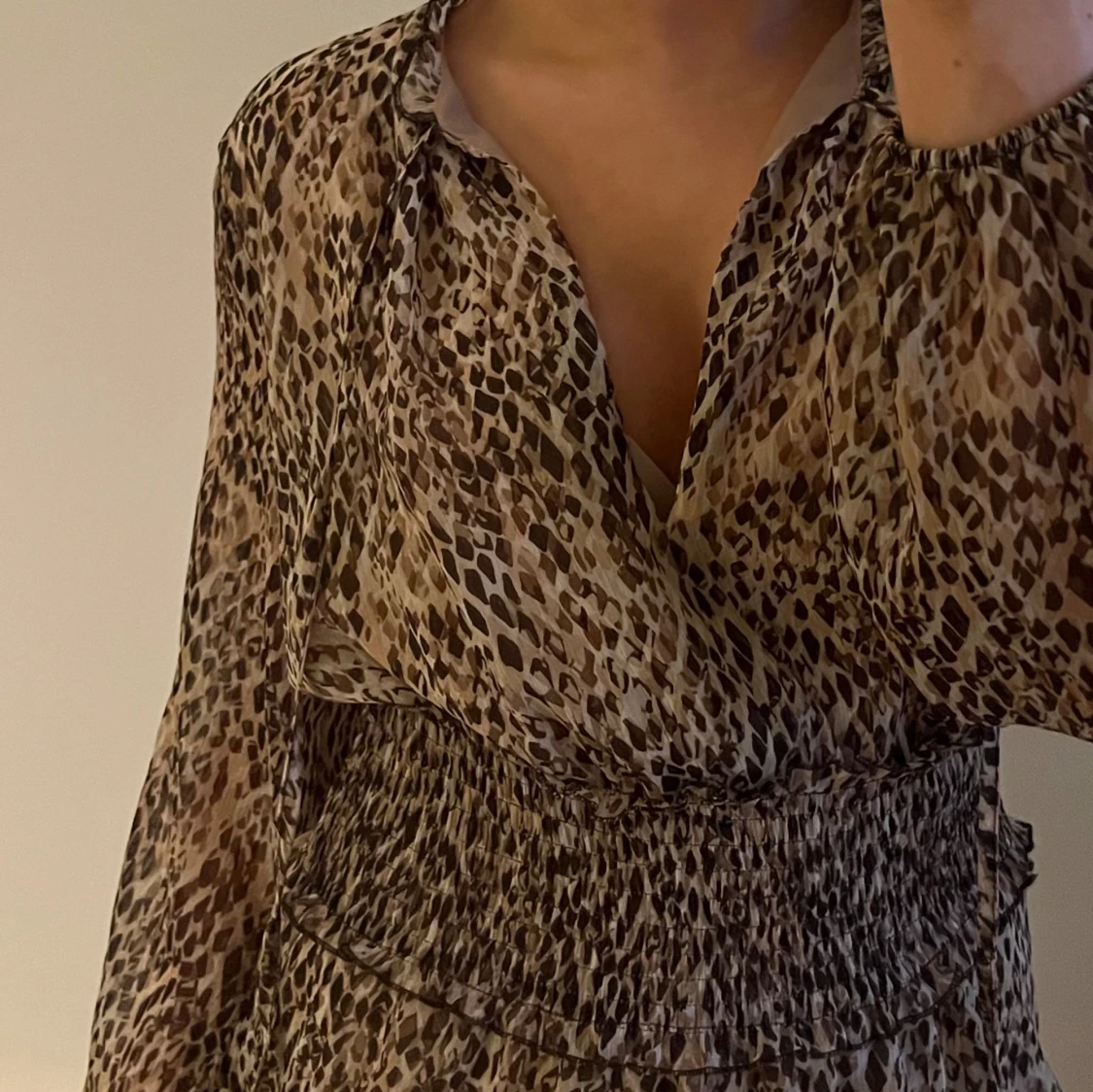 Leopardmönstrad klänning - 90