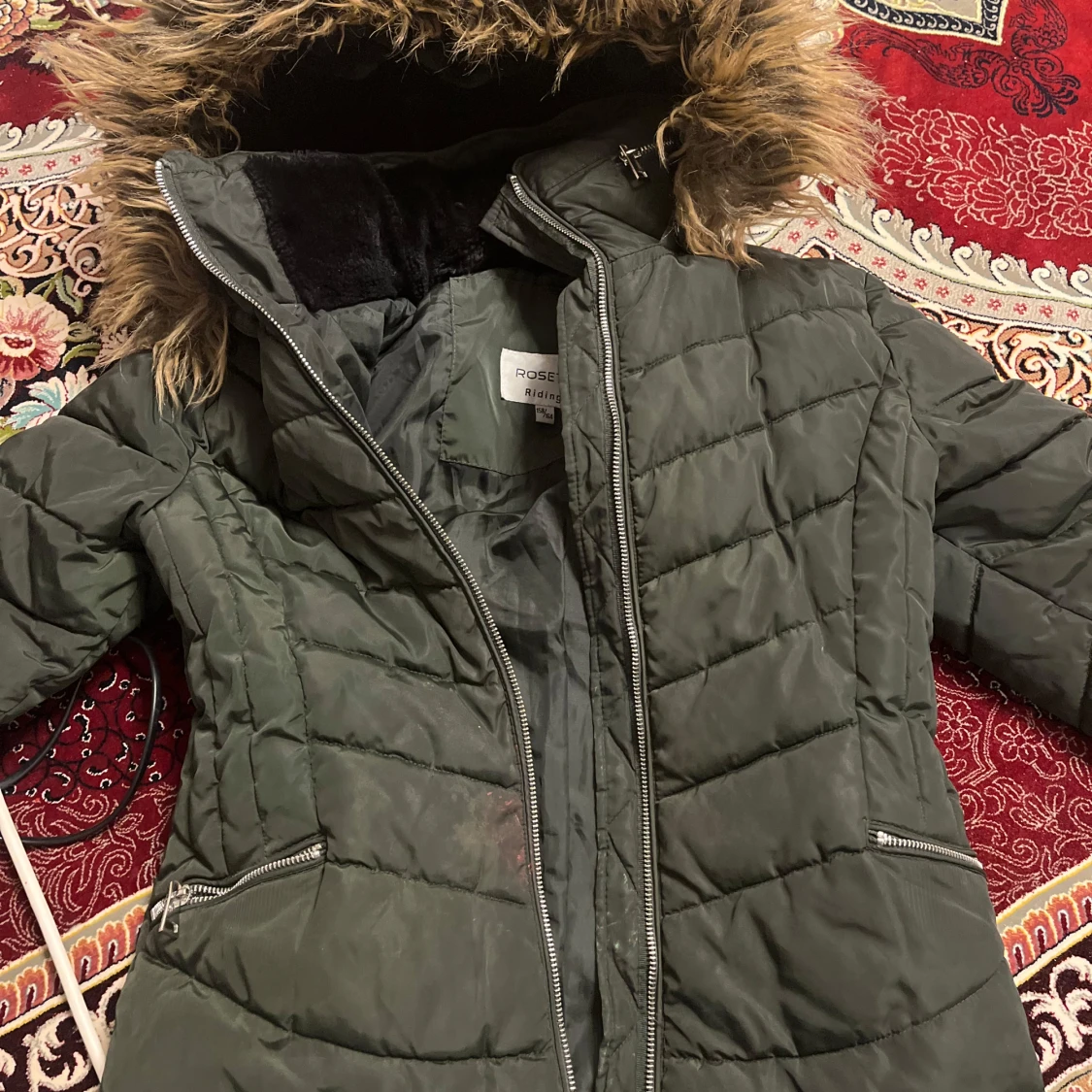 Grön quiltad jacka från Rosetti