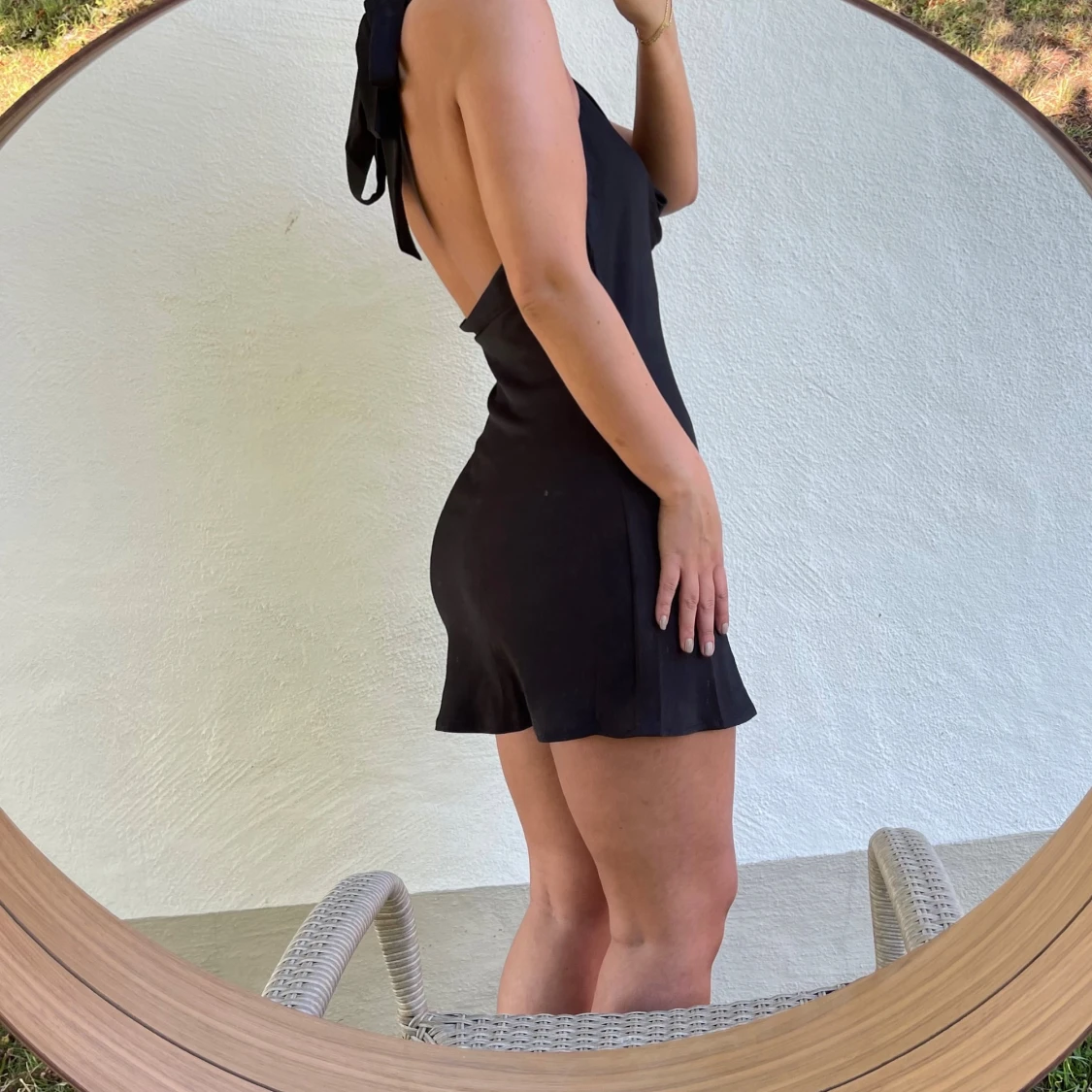 Svart kortklänning - 91