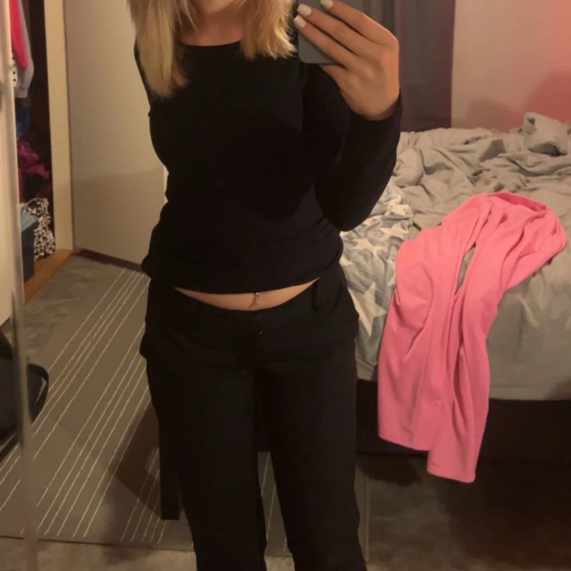 Lågmidjade kostymbyxor - 91