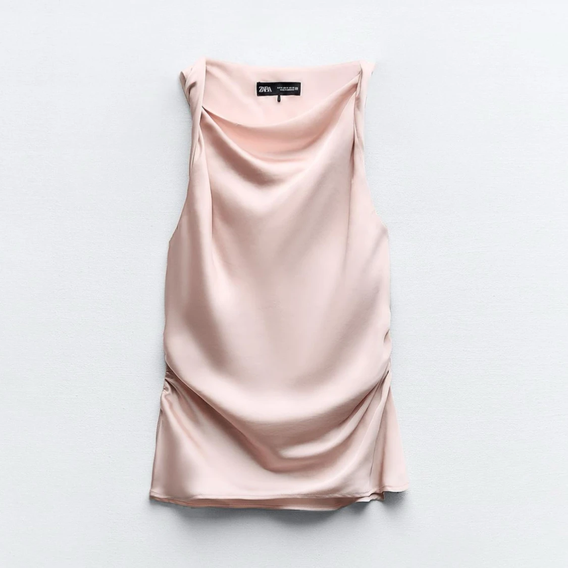 Rosa satin topp