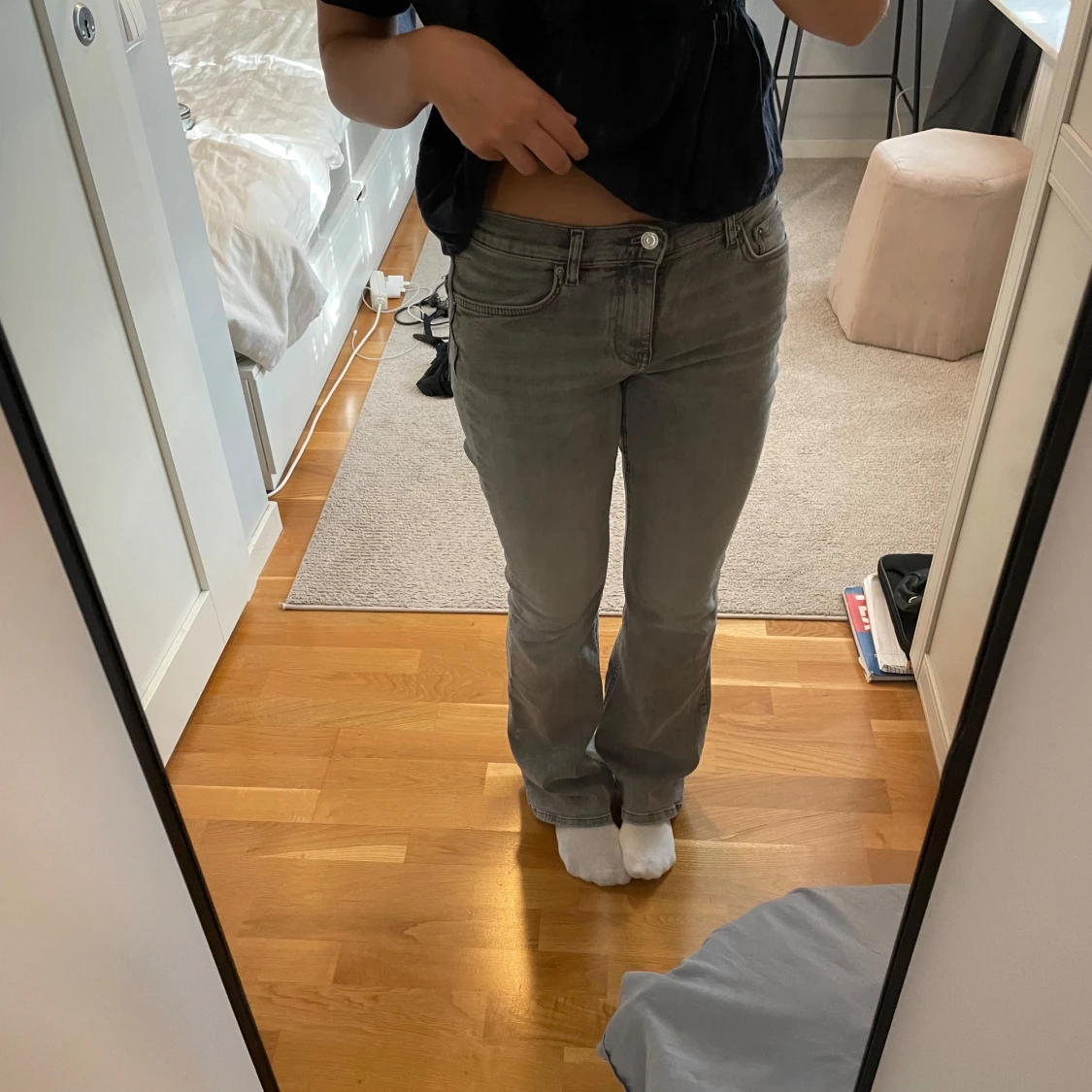 Lågmidjade jeans