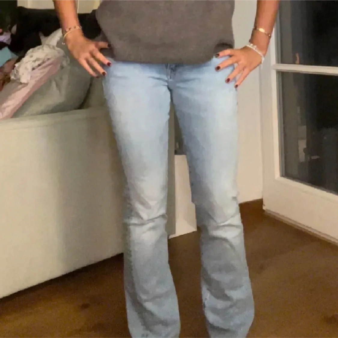 Lågmidjade jeans